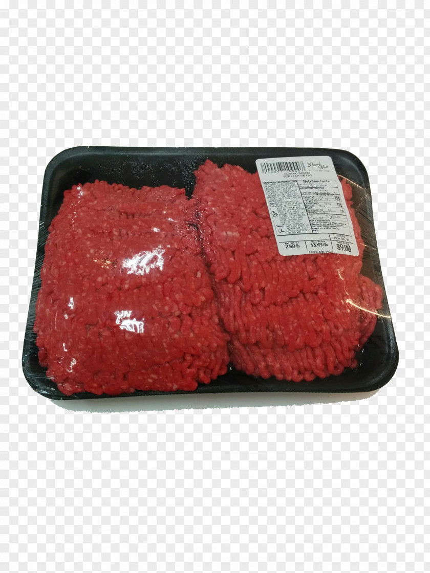 Ground Meat Red Rectangle PNG