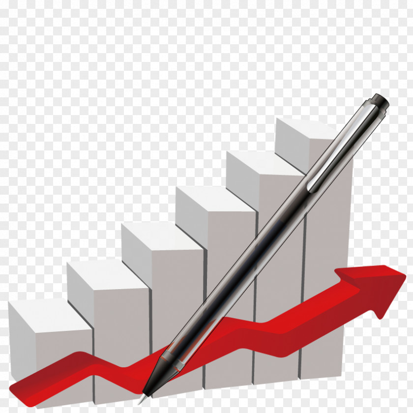 Vector Perspective Rise Ladder Bar Chart Graph Of A Function PNG