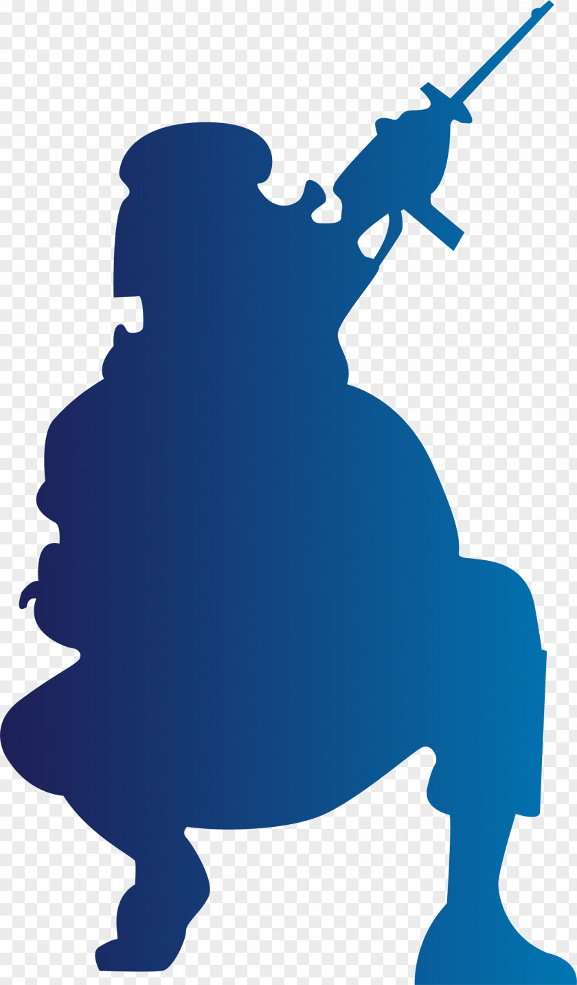 Blue Glitter Soldier Military Sticker Wall Decal Clip Art PNG