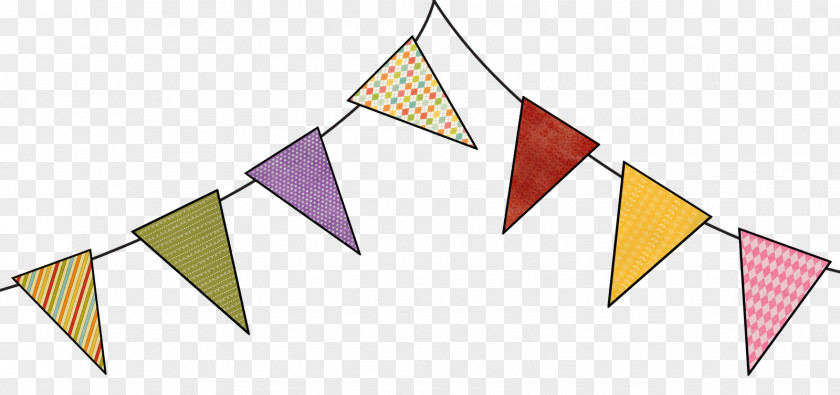 Bunting Triangle Point Clip Art PNG