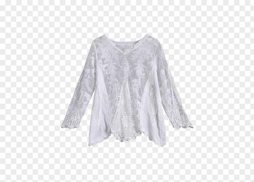 Crochet Lace Cardigan Sleeve Blouse Tube Top PNG