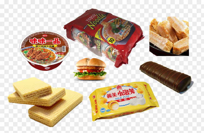 Junk Food Fast Packaging And Labeling PNG