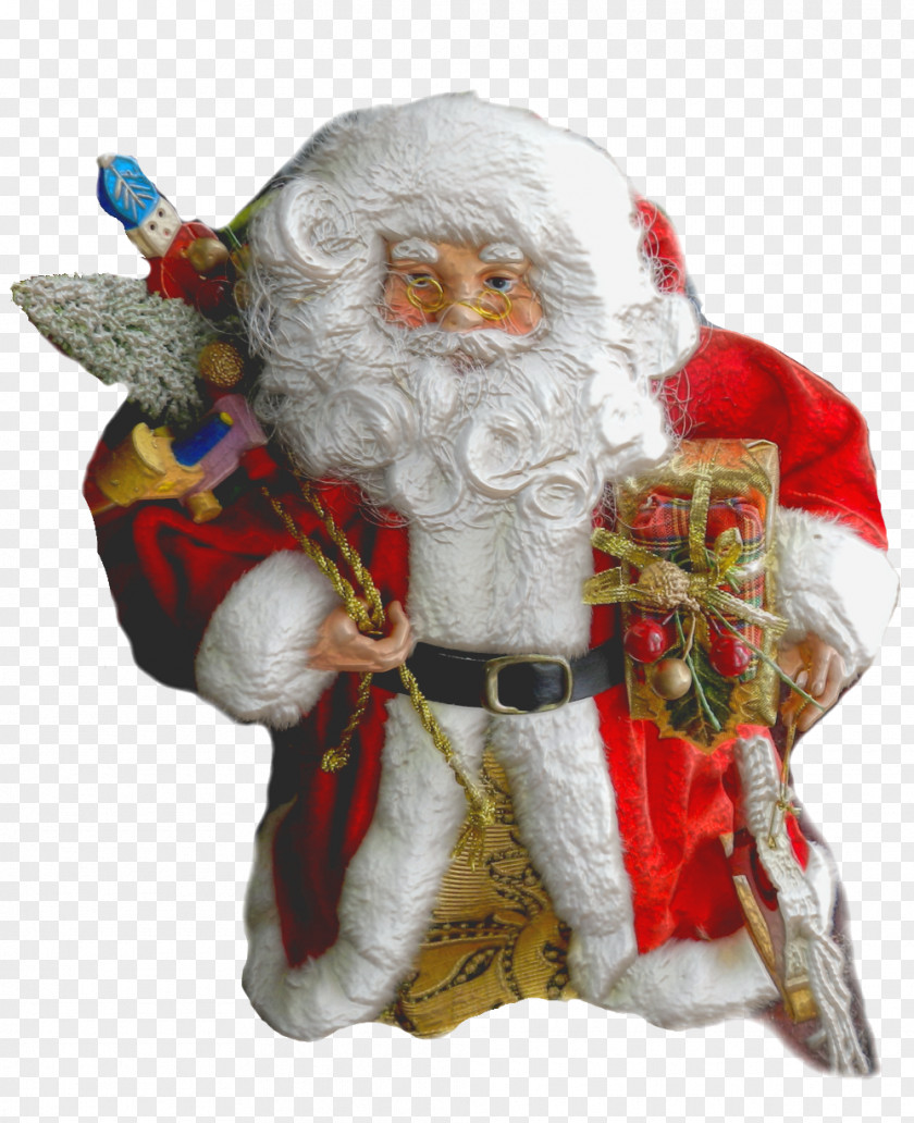 Santa Claus Christmas Ornament Day Figurine PNG