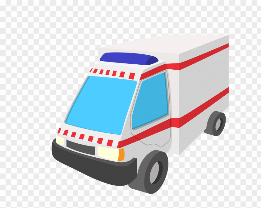 Vector Cartoon Ambulance Material Caricature Euclidean Icon PNG