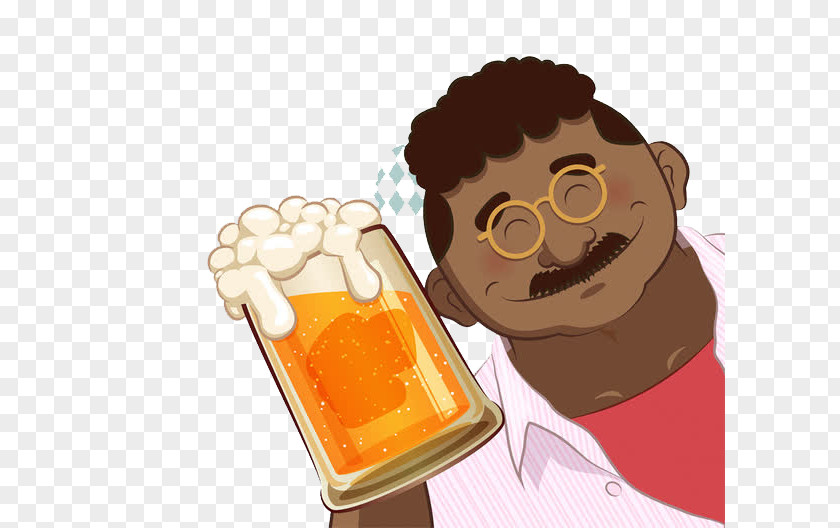 Beer On Tap Oktoberfest Cartoon Illustration Clip Art PNG