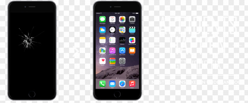 Broken Screen Phone Smartphone Feature IPhone 4S 6 Plus 6s PNG