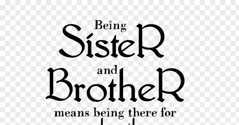 Brother Sister Siblings Day Quotation PNG