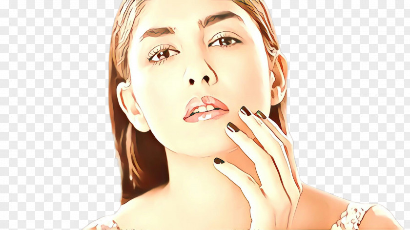 Neck Eyebrow Face Skin Nose Chin Cheek PNG