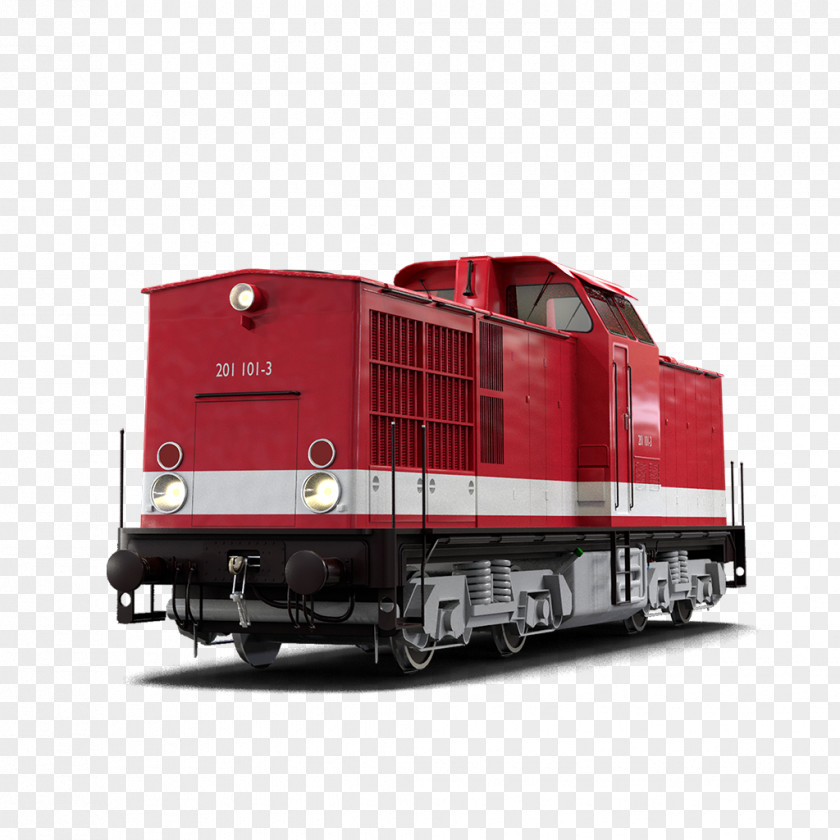 Neptune Electric Locomotive Passenger Car Rail Transport Product Design PNG