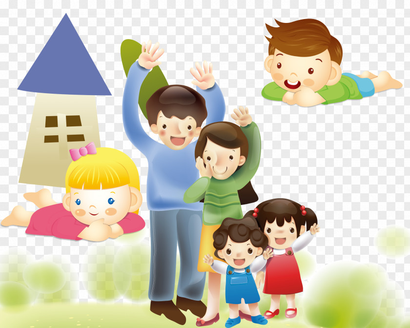 Families And Children Illustration PNG