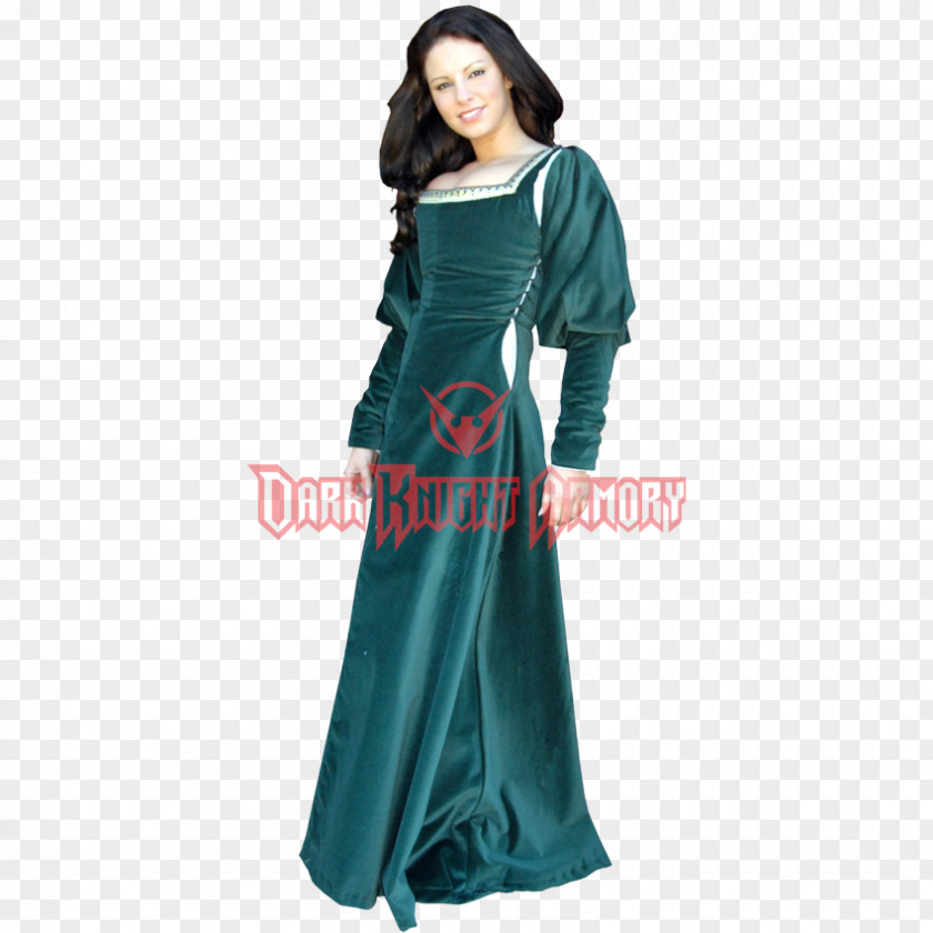 Formal Wear Woman Wedding Dress Gown English Medieval Clothing PNG