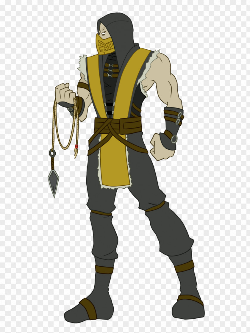 Mortal Kombat X 4 Scorpion Drawing PNG