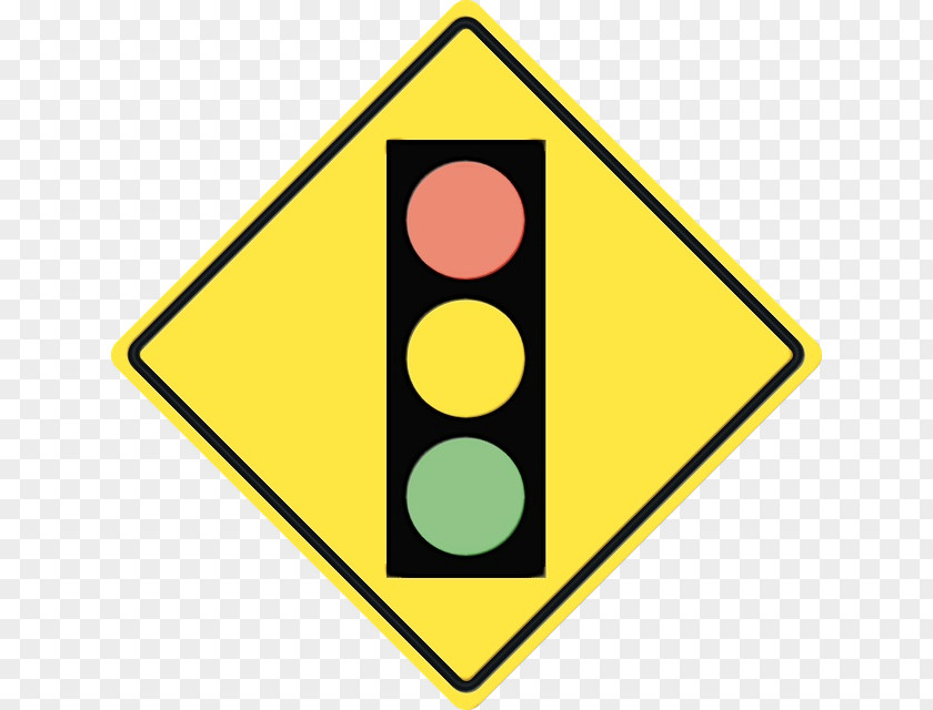 Triangle Signage Traffic Light Cartoon PNG