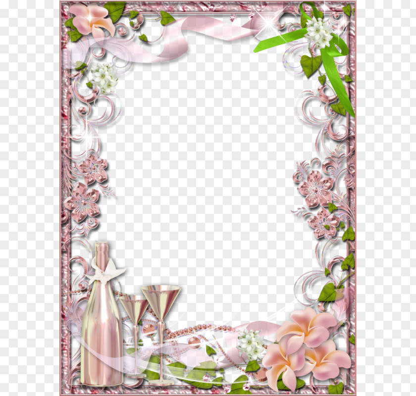 Wedding Flowers Frame PNG flowers frame clipart PNG