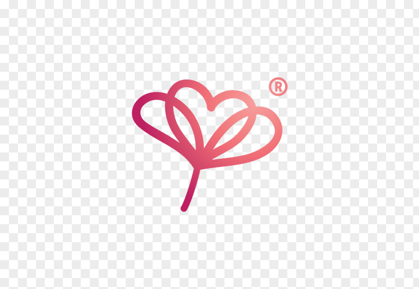Azhar Illustration Logo Font Heart Pink M Line PNG