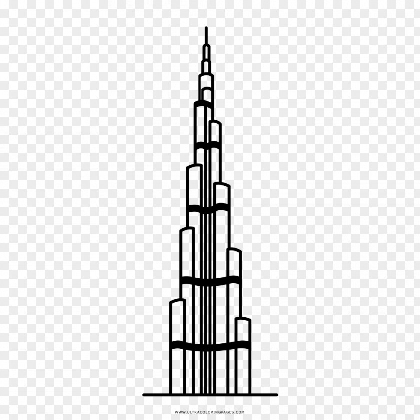 Burj Khalifa Al Arab Drawing Tower Skyscraper PNG