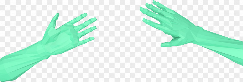 Medical Glove Thumb Evening Line PNG