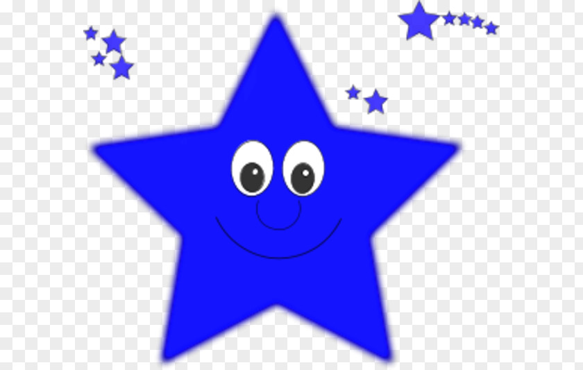 Star Face Cliparts Smiley Blue Clip Art PNG