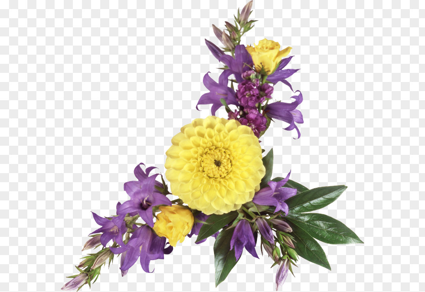 Flower Yellow Purple Clip Art PNG