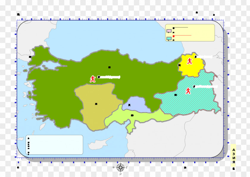 Map Flag Of Turkey Vector PNG