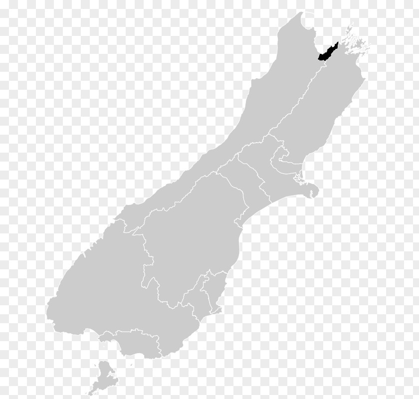 Map Invercargill Dunedin Clutha District PNG
