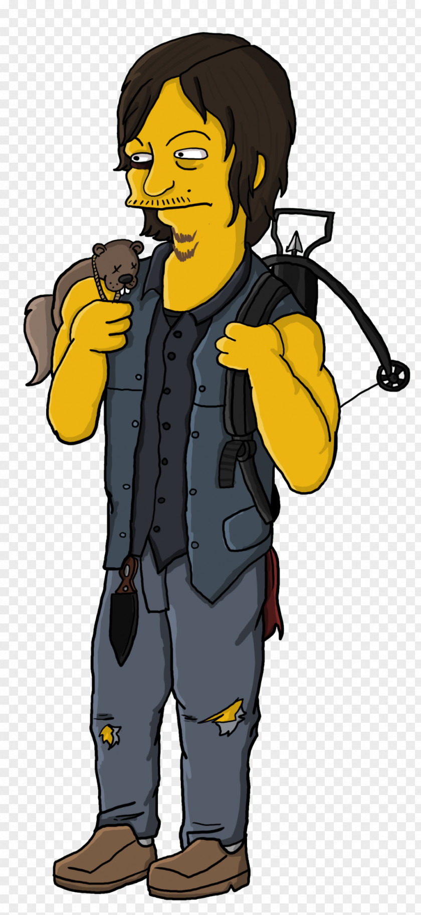 The Simpsons Movie Daryl Dixon Walking Dead Rick Grimes Andrew Lincoln Carl PNG