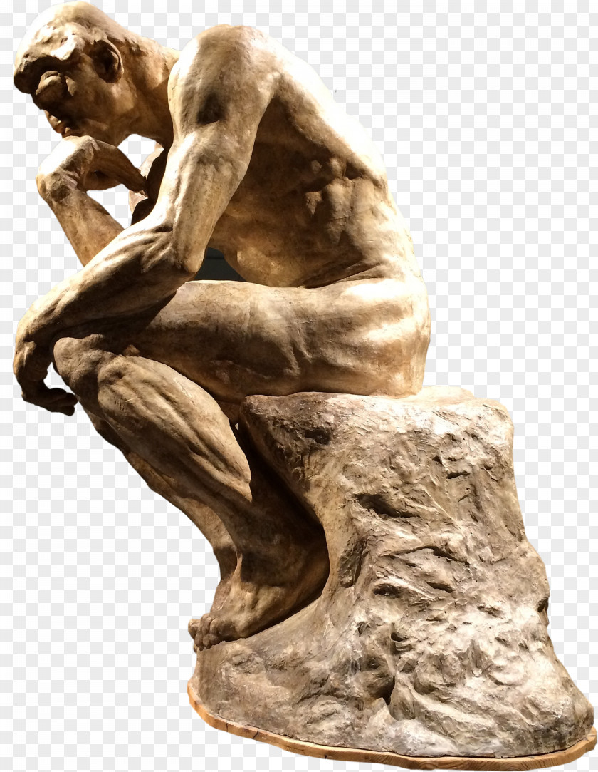 The Thinker Sculpture Gates Of Hell Statue Work Art PNG