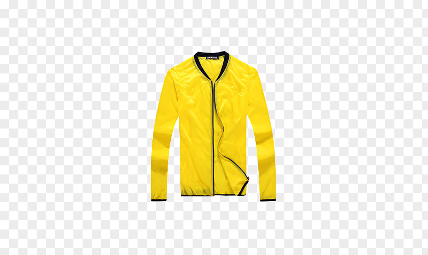 Transparent Yellow Jacket Clothing Sleeve Coat Outerwear PNG