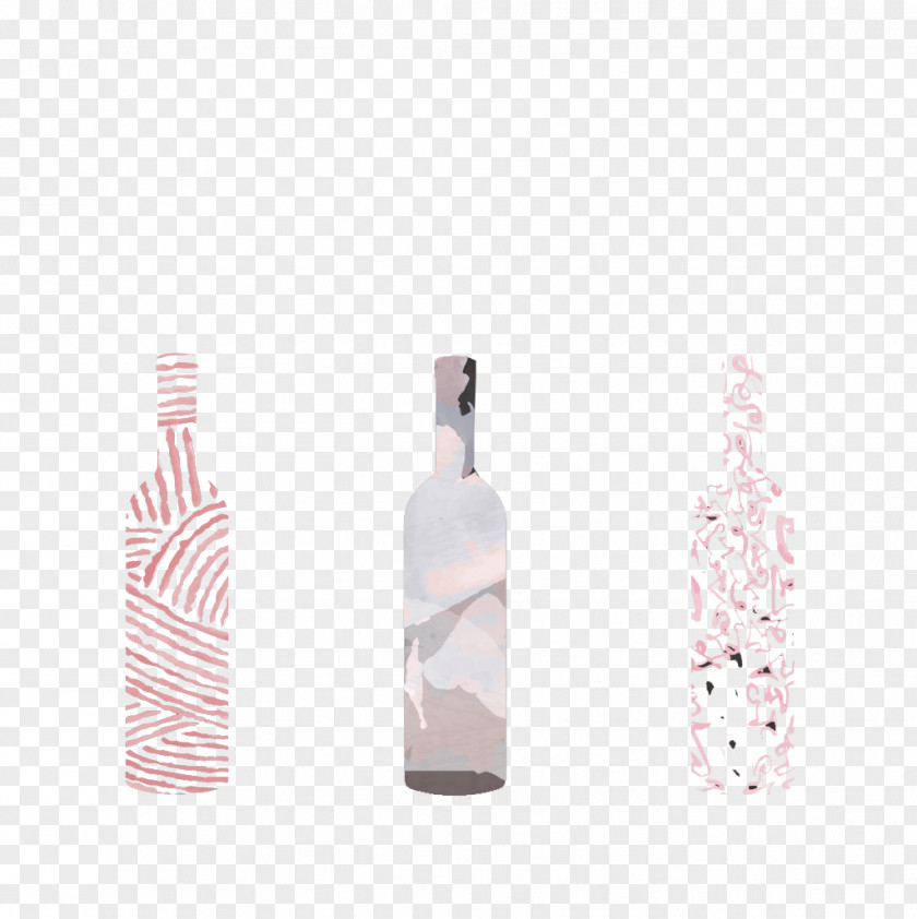 Vector Pattern Bottle Wine Liqueur Glass PNG