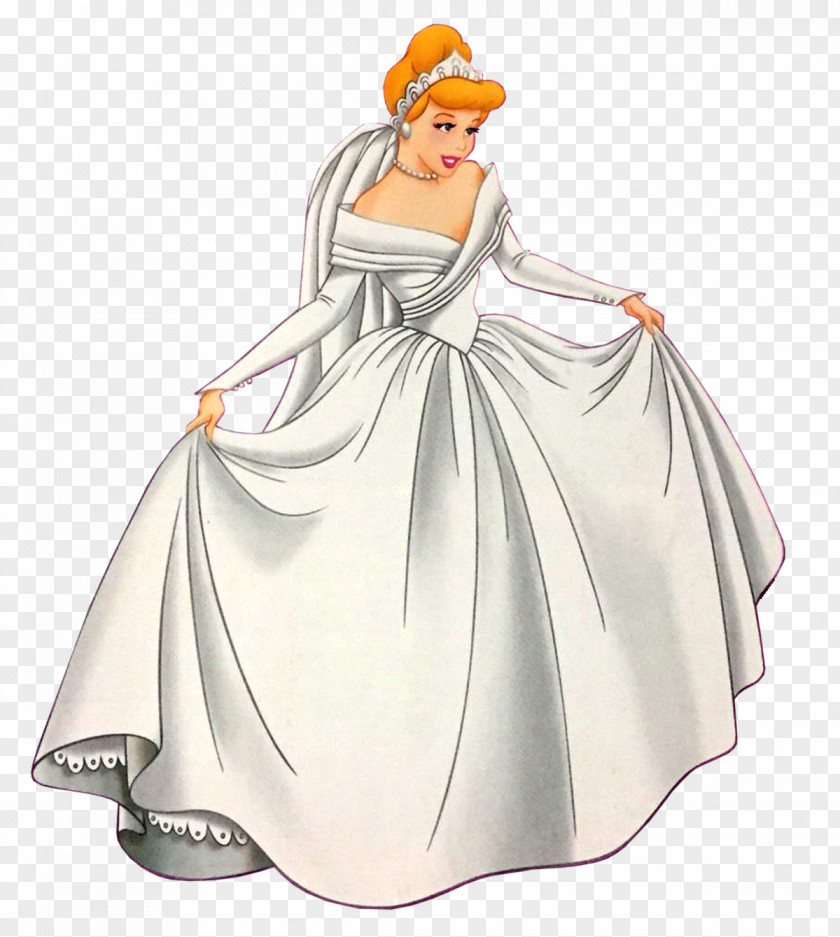 Cinderella Material Costume Design Gown Cartoon Character PNG