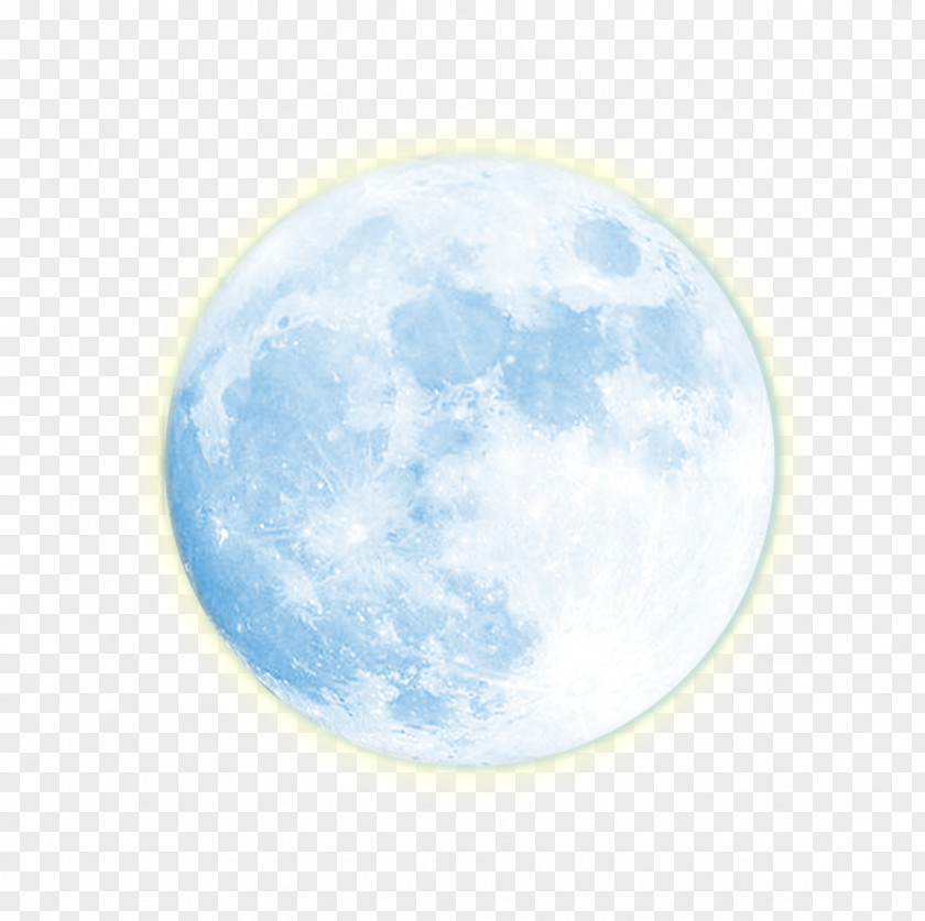 Moon Planet Sky Atmosphere Blue Wallpaper PNG