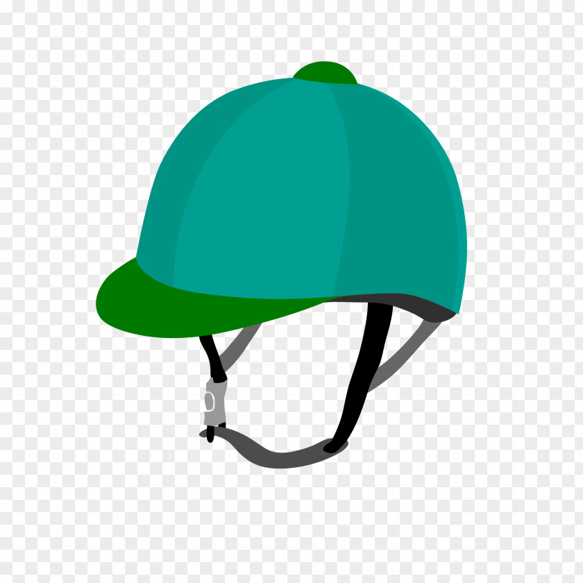Vector Green Safety Helmet Hat Equestrian Hard Ski Clip Art PNG
