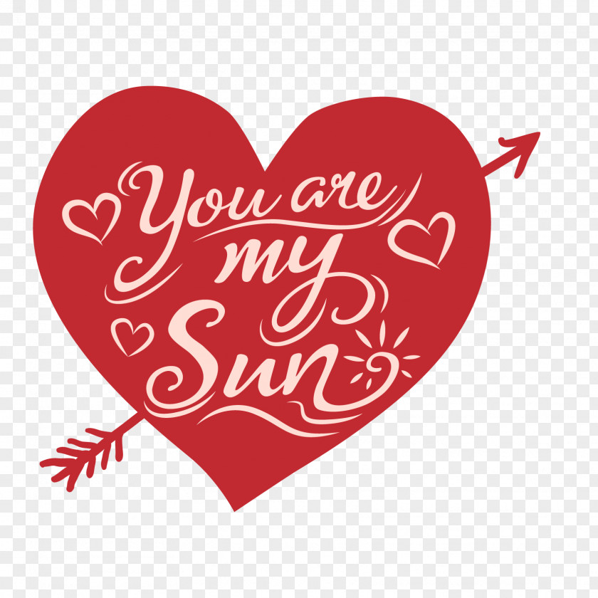 You Are My Sun WordArt Vector PNG