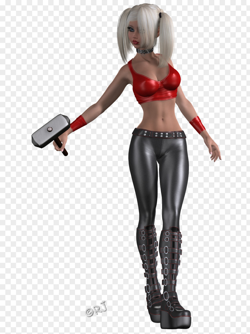 Dolly Style Character Figurine Muscle Fiction PNG