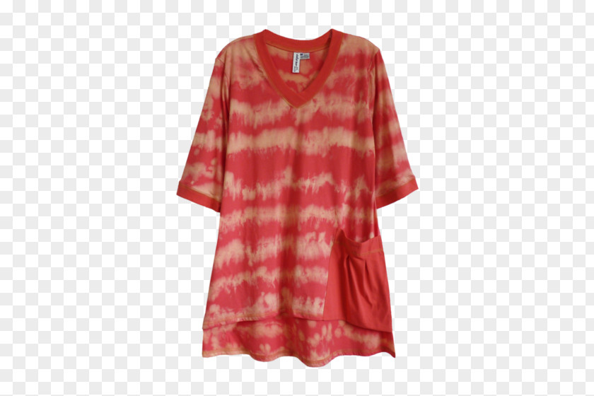 Hand Painted Sun T-shirt Sleeve Blouse Pink M Dress PNG