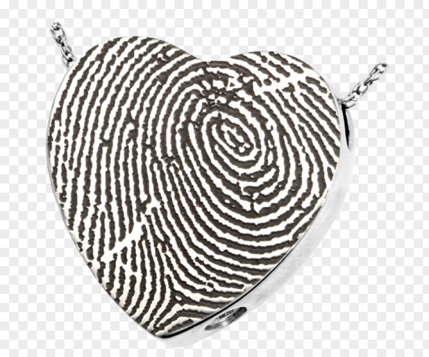 Heart Fingerprint Cremation Locket Jewellery Charms & Pendants PNG