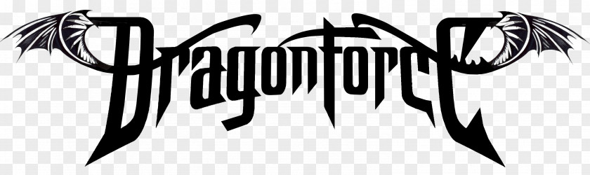 Live Band DragonForce Logo Black Metal Heavy Power PNG