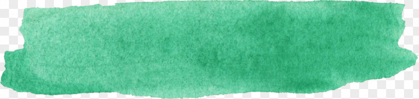 Hand-painted Banner Green Turquoise Wool PNG