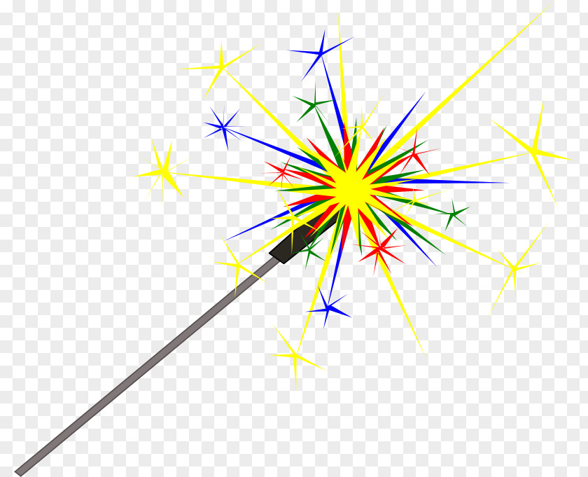 Sparkly Sparkler Clip Art PNG