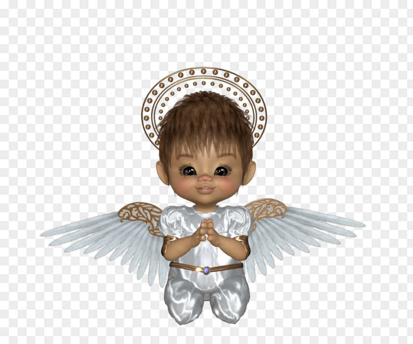 Angel Baby Figurine Doll Child Character Legendary Creature PNG
