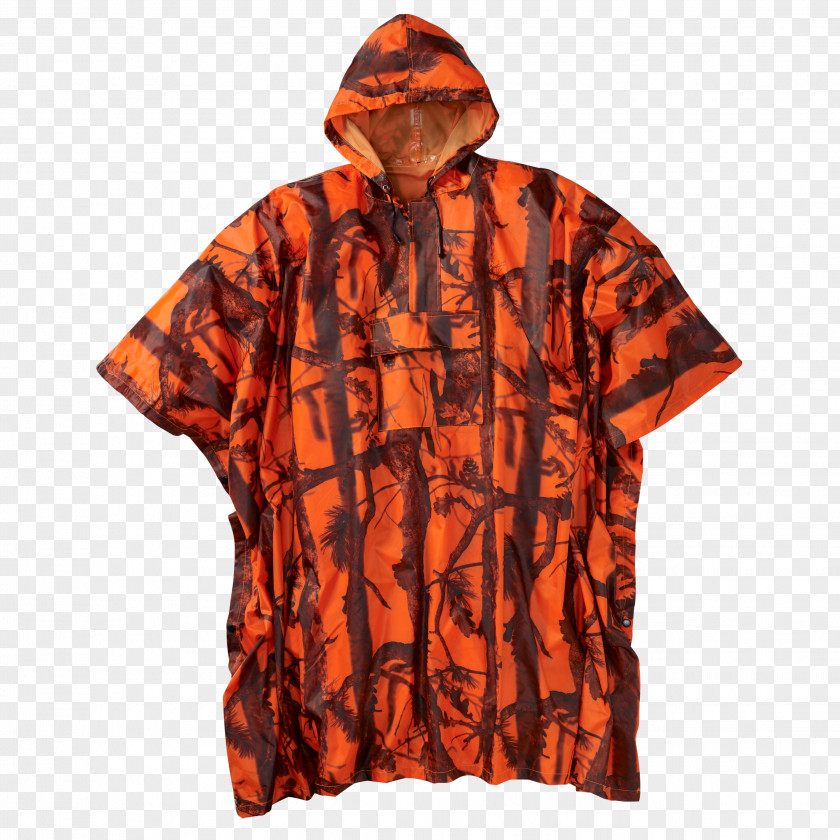 Camo T-shirt Poncho Hood Jacket Zipper PNG