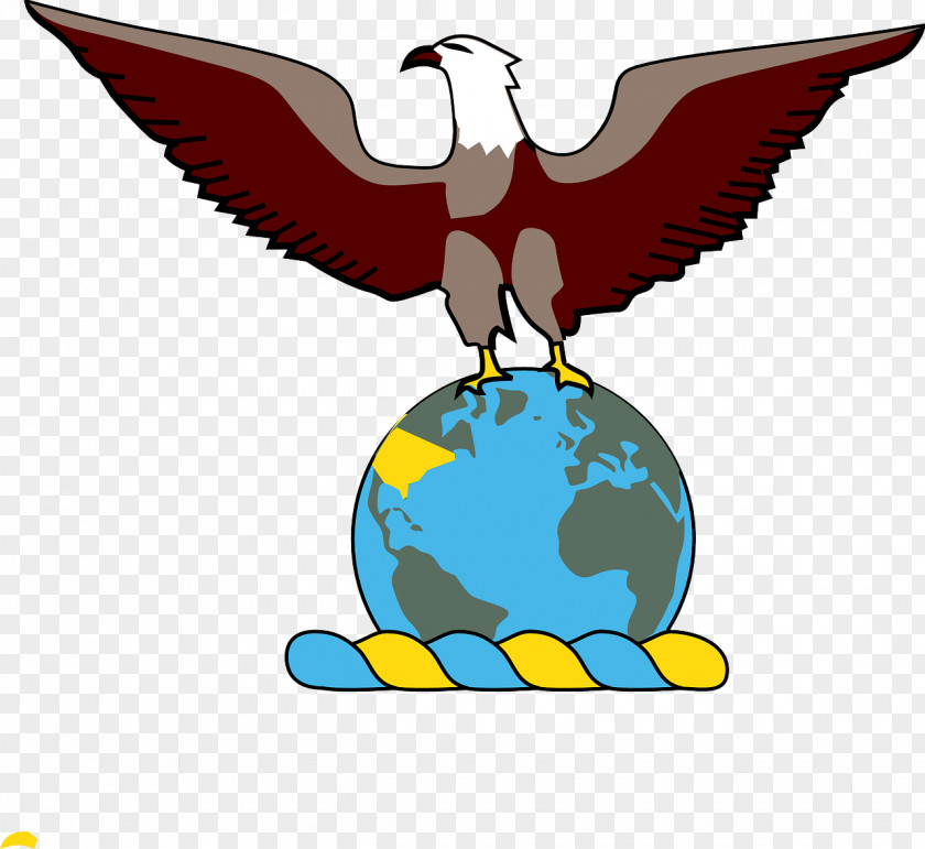 Eagle Eagle, Globe, And Anchor Clip Art PNG