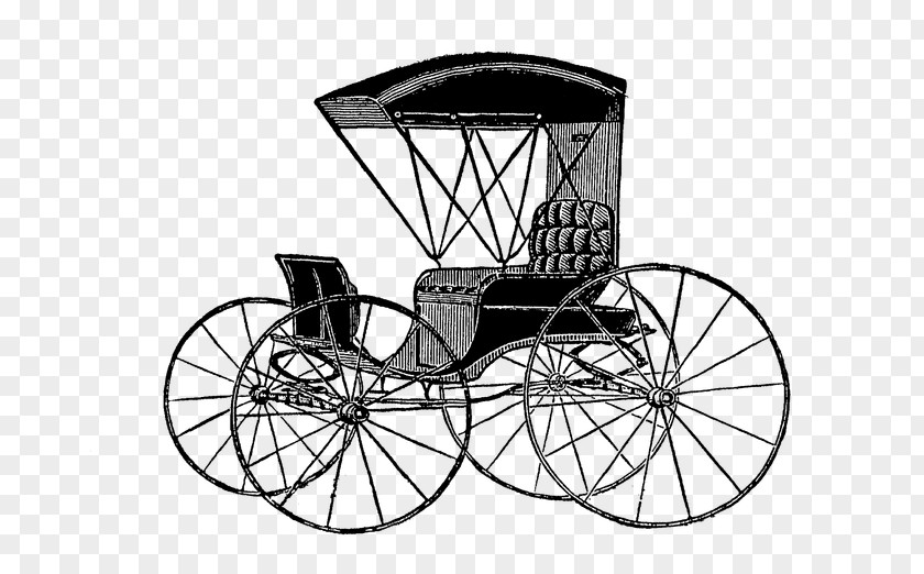 Horse And Buggy Rickshaw Victorian Era Vehicle PNG