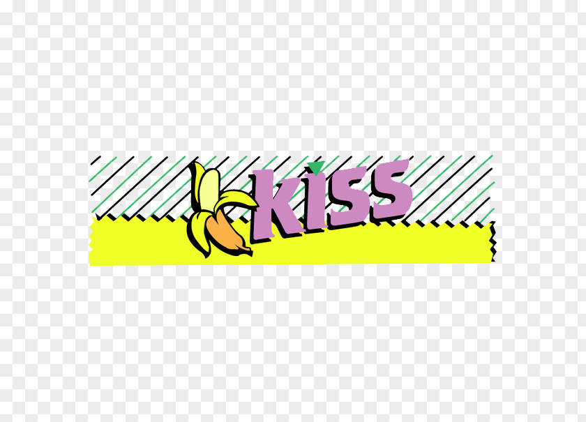 Kiss Text Illustration Download PNG