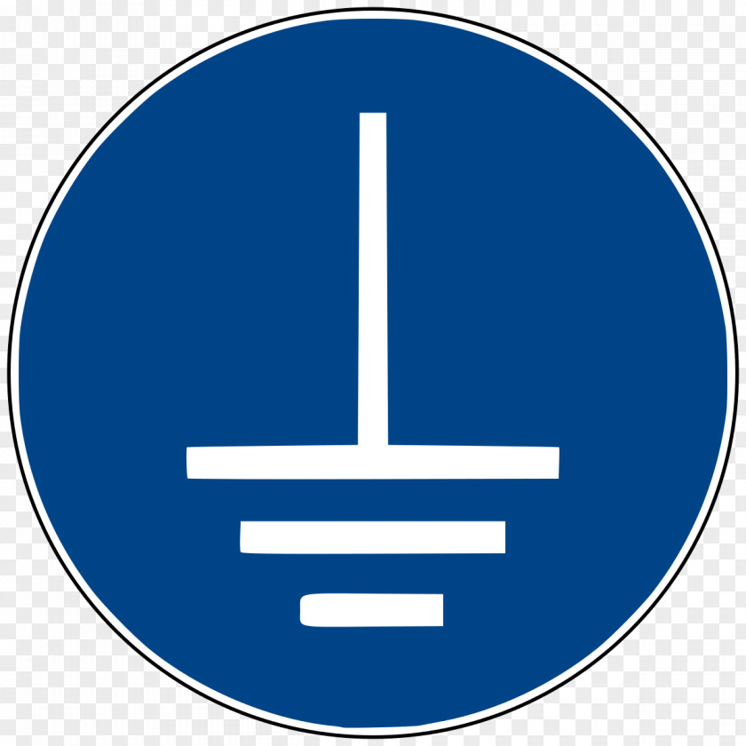 Symbol Earthing System Gebotszeichen ISO 7010 Ground Pictogram PNG