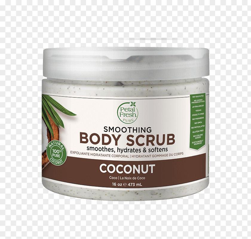 Body Scrub Coconut Oil Kiehl's Creme De Corps Moisturizer Food PNG
