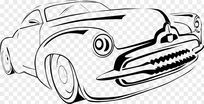 Car Line Art Drawing Clip PNG
