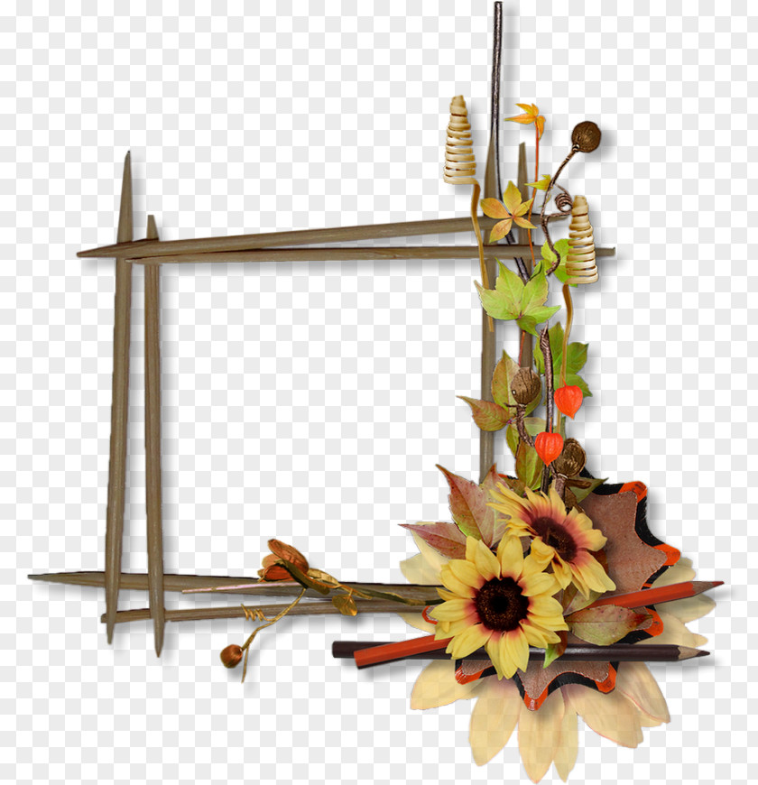 Frame Autumn Floral Design Computer Cluster Clip Art PNG