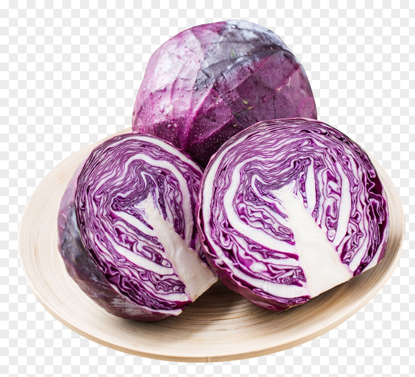 Half-open Purple Cabbage Red Vegetable PNG