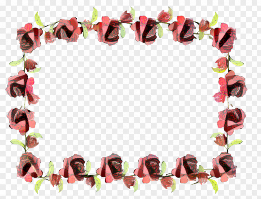 Picture Frame Lei Pink Background PNG